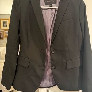 Banana Republic Black Blazer with Purple Lining